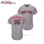 Maglia Baseball Uomo Boston Red Sox Andrew Benintendi 2018 Stars & Stripes Flex Base Grigio