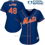 Maglia Baseball Donna New York Mets Jacob Degrom Cool Base Royal