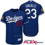 Maglia Baseball Uomo Los Angeles Dodgers Adrian Gonzalez 2017 Allenamento Primaverile Flex Base Giocatore