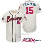 Maglia Baseball Uomo Atlanta Braves 15 A.J. Pierzynski Crema 2017 All Star Flex Base