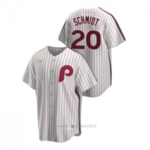 Maglia Baseball Uomo Philadelphia Phillies Mike Schmidt Cooperstown Collection Primera Bianco