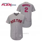 Maglia Baseball Uomo Boston Red Sox Xander Bogaerts 150th Aniversario Patch Autentico Flex Base Grigio