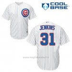 Maglia Baseball Uomo Chicago Cubs 31 Fergie Jenkins Bianco 1ªCool Base