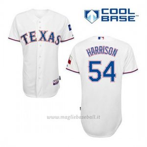 Maglia Baseball Uomo Texas Rangers Matt Harrison 54 Bianco 1ªCool Base