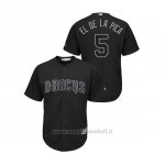 Maglia Baseball Hombre Arizona Diamondbacks 5 Eduardo Escobar 2019 Players Weekend El De La Pica Replica Nero