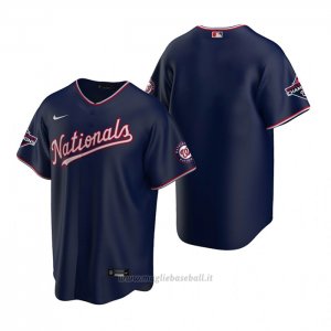 Maglia Baseball Uomo Washington Nationals Replica Blu