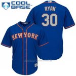 Maglia Baseball Uomo New York Mets Nolan Ryan 30 Blu Alterner Cool Base