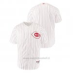 Maglia Baseball Uomo Cincinnati Reds Throwback 1967 Bianco