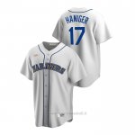 Maglia Baseball Uomo Seattle Mariners Mitch Haniger Cooperstown Collection Primera Bianco