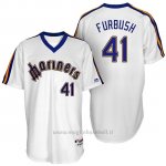 Maglia Baseball Uomo Seattle Mariners Charlie Furbush Turn Back The Clock Bianco