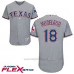 Maglia Baseball Uomo Texas Rangers Mitch Moreland Grigio Autentico Collezione Flex Base