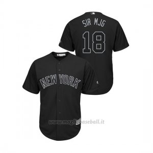 Maglia Baseball Hombre New York Yankee 18 Didi Gregorius 2019 Players Weekend Replica Nero
