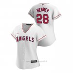Maglia Baseball Donna Los Angeles Angels Andrew Heaney 2020 Replica Primera Bianco