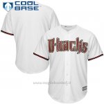Maglia Baseball Uomo Arizona Diamondbacks Majestic Bianco Cool Base