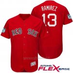 Maglia Baseball Uomo Boston Red Sox 13 Hanley Ramirez 2017 Allenamento Primaverile Flex Base Giocatore