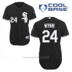Maglia Baseball Uomo Chicago White Sox 24 Early Wynn Nero Alterner Cool Base