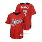 Maglia Baseball Bambino All Star Game Majestic Eugenio Suarez 2018 1ªRun Derby National League Rosso
