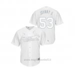 Maglia Baseball Hombre St. Louis Cardinals 53 John Gant 2019 Players Weekend Replica Bianco