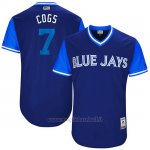 Maglia Baseball Uomo Toronto Blue Jays 2017 Little League World Series Chris Coghlan Royal