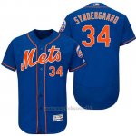Maglia Baseball Uomo New York Mets Noah Syndergaard Arancione 2017 Alterner