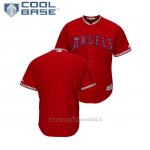 Maglia Baseball Uomo Los Angeles Angels 2018 Stars & Stripes Cool Base Scarlet
