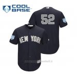 Maglia Baseball Uomo New York Yankees C.c. Sabathia Cool Base Alternato Entrenamiento De Primavera 2019 Blu