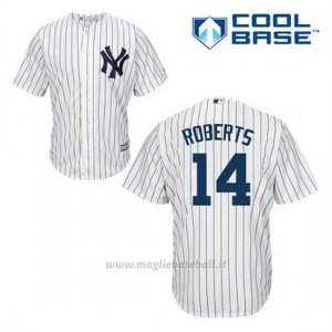 Maglia Baseball Uomo New York Yankees Brian Roberts 14 Bianco 1ªCool Base