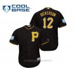 Maglia Baseball Uomo Pittsburgh Pirates Corey Dickerson Cool Base Entrenamiento De Primavera 2019 Nero