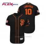Maglia Baseball Uomo San Francisco Giants Evan Longoria Flex Base Entrenamiento De Primavera 2019 Nero