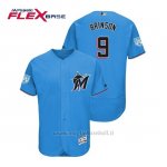 Maglia Baseball Uomo Miami Marlins Lewis Brinson Flex Base Entrenamiento De Primavera 2019 Blu