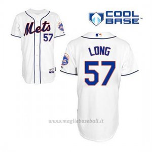 Maglia Baseball Uomo New York Mets Kevin Long 57 Bianco Alterner Cool Base
