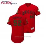 Maglia Baseball Uomo Los Angeles Angels Matt Shoemaker 2018 Dia de los Caidos Flex Base Scarlet
