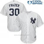 Maglia Baseball Uomo New York Yankees 30 Clint Frazier Biancohome Cool Base