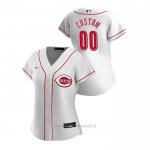 Maglia Baseball Donna Cincinnati Reds Personalizzate 2020 Replica Primera Bianco