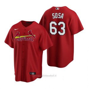 Maglia Baseball Uomo St. Louis Cardinals Edmundo Sosa Replica Alternato Rosso