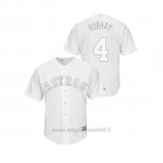Maglia Baseball Uomo Houston Astros Ge Orge Springer 2019 Players Weekend H Orhay Replica Bianco