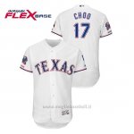 Maglia Baseball Uomo Texas Rangers Shin Soo Choo 150th Aniversario Patch Final Season Stadium Patch Bianco