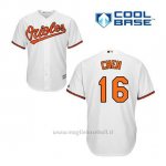 Maglia Baseball Uomo Baltimore Orioles 16 Wei Yin Chen Bianco 1ªCool Base