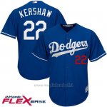 Maglia Baseball Uomo Los Angeles Dodgers Clayton Kershaw Majestic Autentico Collezione Flex Base