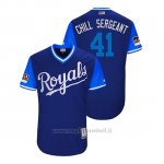 Maglia Baseball Uomo Kansas City Royals Danny Duffy 2018 Llws Players Weekend Chill Sergeant Royal