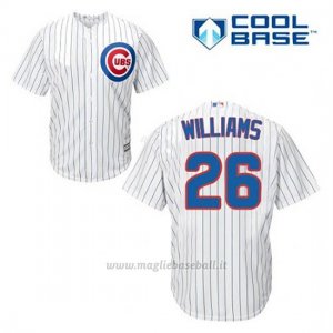 Maglia Baseball Uomo Chicago Cubs 26 Billy Williams Bianco 1ªCool Base