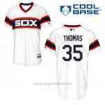 Maglia Baseball Uomo Chicago White Sox 35 Frank Thomas Bianco Alterner Cool Base