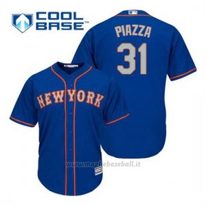 Maglia Baseball Uomo New York Mets Mike Piazza 31 Blu Alterner Cool Base