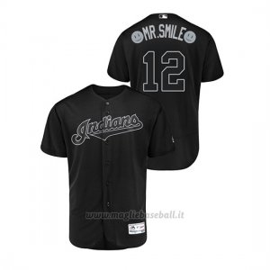 Maglia Baseball Uomo Cleveland Indians Francisco Lind Or 2019 Players Weekend Autentico Nero