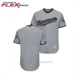 Maglia Baseball Uomo Minnesota Twins 2018 Dia de los Caidos Flex Base Grigio