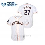 Maglia Baseball Bambino Houston Astros 27 Jose Altuve 2019 World Series Bound Cool Base Bianco