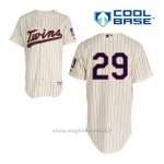 Maglia Baseball Uomo Minnesota Twins Rod Carew 29 Crema Alterner Cool Base