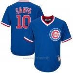 Maglia Baseball Uomo Chicago Cubs 10 Menscubs Ron Santo Cooperstown Collezione Cool Base