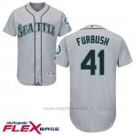 Maglia Baseball Uomo Seattle Mariners Charlie Furbush Grigio Autentico Collezione Flex Base