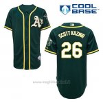 Maglia Baseball Uomo Oakland Athletics Scott Kazmir 26 Verde Alterner Cool Base